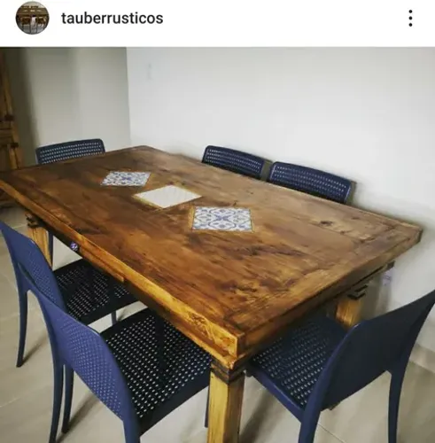 Mesa Rústica de madeira - fabricação por encomenda!!!