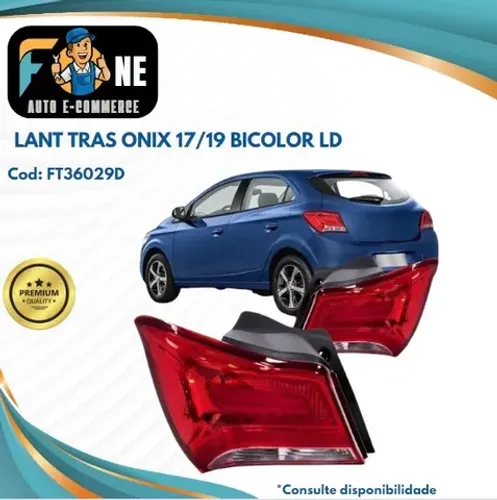 Lanterna Traseira Onix Lt Ltz 2017 2018 2019 Bicolor