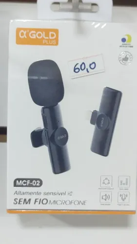 Microfone de Lapela Sem Fio 