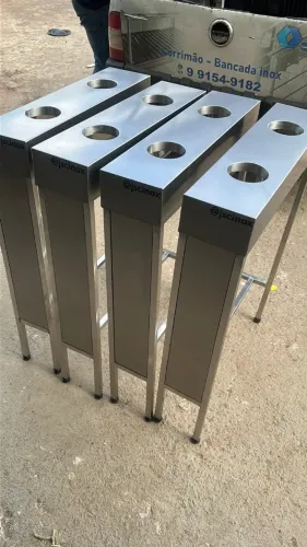 Suporte para conchas de sorvete em inox ? padrão ANVISA, resistente e pronto pra uso!