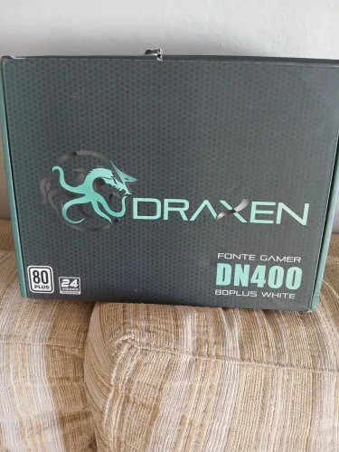 Fonte Gamer DraxEN DN400 80 Plus White