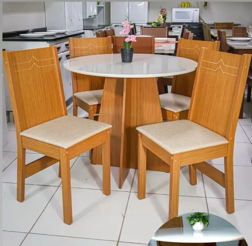 CONJUNTO DE MESA REDONDA.