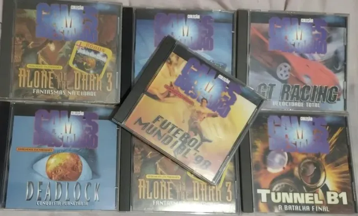 7 Jogos para Computador "Coleção Estadão" - Cds Originais - Anos 90 - É vntage