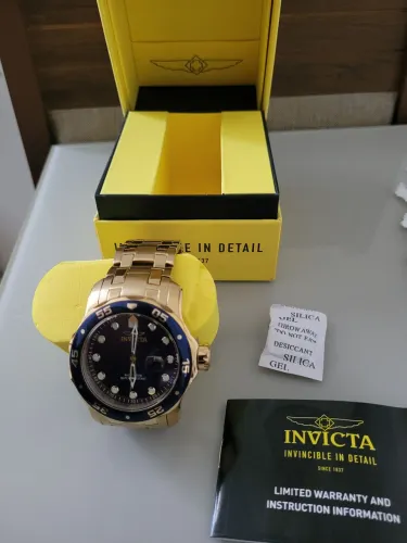 Relógio Invicta Pro Diver Dourado Original