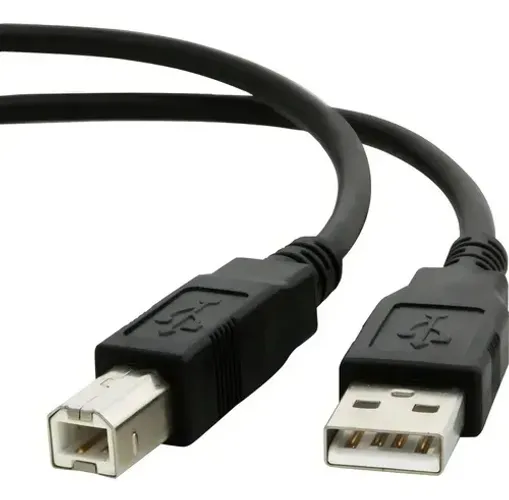 Cabo Para Impressora Usb 2.0 Epson Hp Canon 1,5 Metros Cor Preto