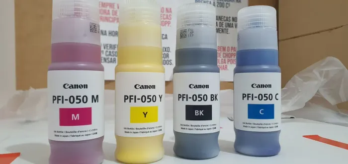Kit tinta Plotter Canon Tc-20 pfi-050 04 cores ORIGINAL DA CAIXA