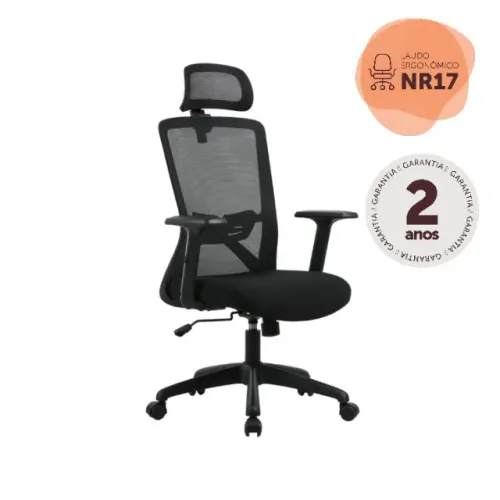 Promoção - NOVA Cadeira para escritório MODERNA Ergonômica - Diretor Norma NR17
