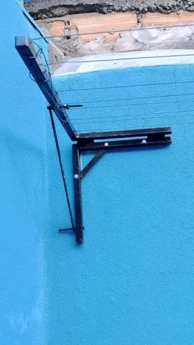 Varal de roupas totalmente personalizável dobrável para área externa