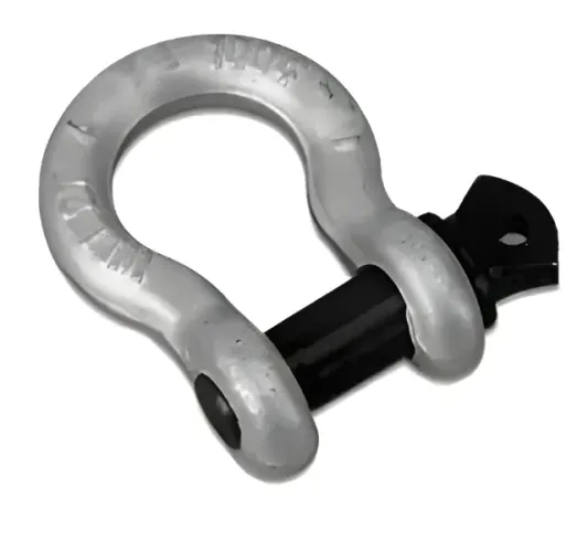 Manilha Curva 3/4 Polegada WLL4.3/4T Pino Roscado Alloy Aço Forjado G6 Acro Reforçada