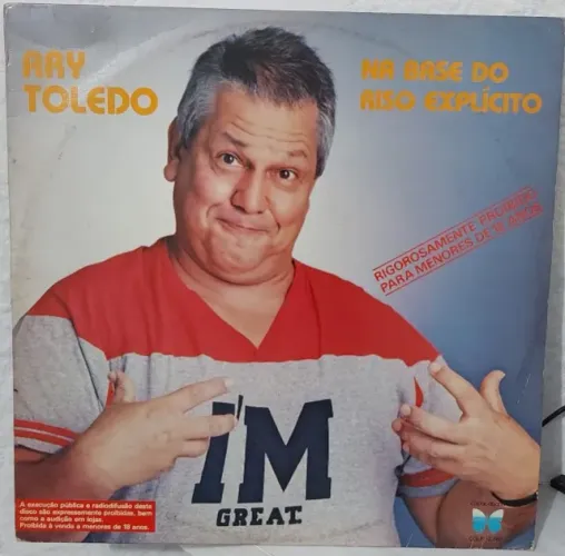 LEIA LP Ary Toledo 1985 Na Base do Riso Explícito (Conservado)