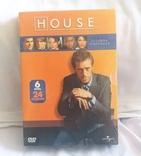 HOUSE 2ª Temporada com 6 DVDs em 24 episódios. NOVO 