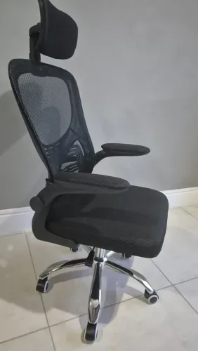Cadeira de Escritório Ergonômica Luxo Apoio Lombar e Cabeça - Nova na Caixa - Frete Grátis
