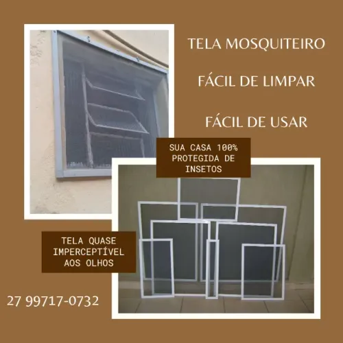 Telas mosquiteiro para casa e comercio 