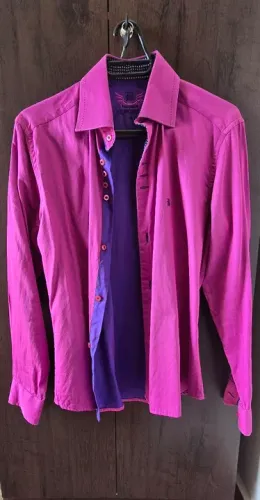 Camisa Social Masculina Rosa