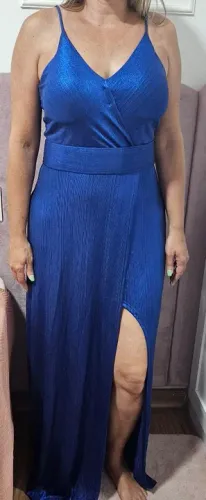 Vestido Longo Azul - Tamanho M