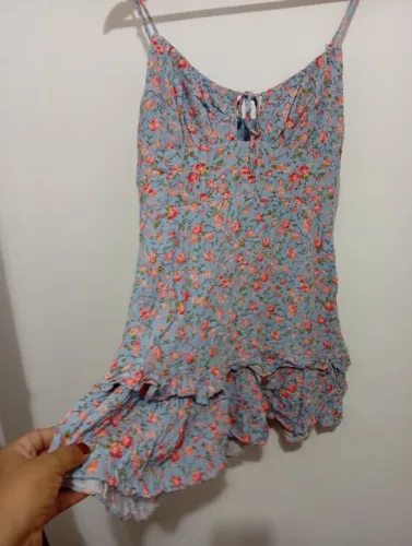 Vestido curto estampado infanto juvenil