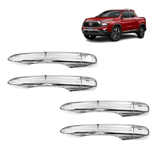 Aplique Cromado Maçaneta Fiat Toro 2016 2017 2018 2019 2020