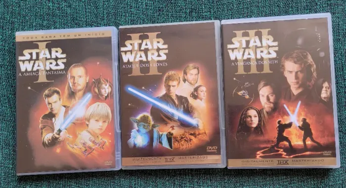 03 DVDs - Star Wars -TRILOGIA