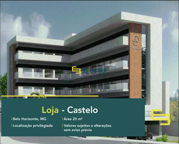 Loja para vender em BH no bairro Castelo