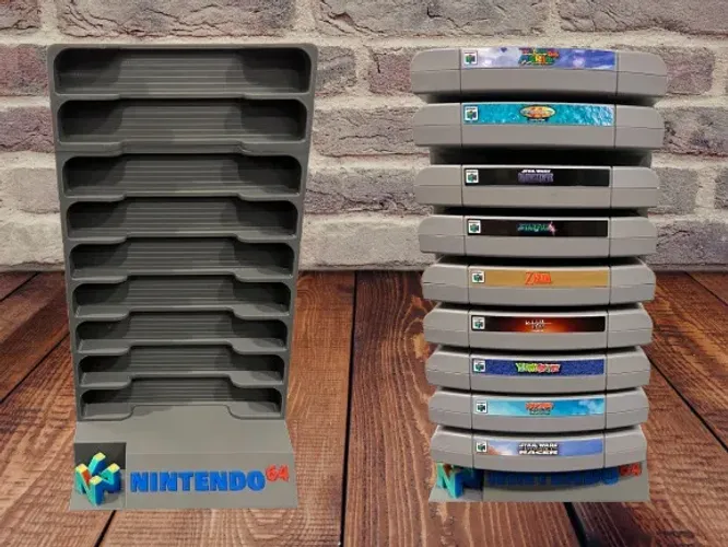 Suporte para Cartuchos N64 - 7 Cartuchos