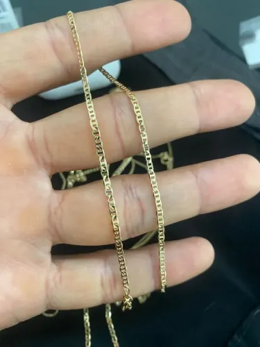 Corrente banhada a ouro 18k garantia de 1 ano