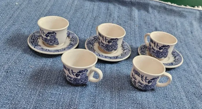 Jogo de 6 xícaras Oxford para café/chá de porcelana