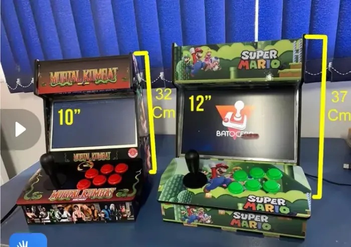 Mini fliperama bartop 12 polegadas
