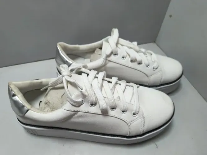 Tenis com Cadarco Santa Lolla Branco Azul  T 39