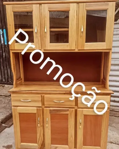 Armário de Cozinha em Madeira Maciça - novo