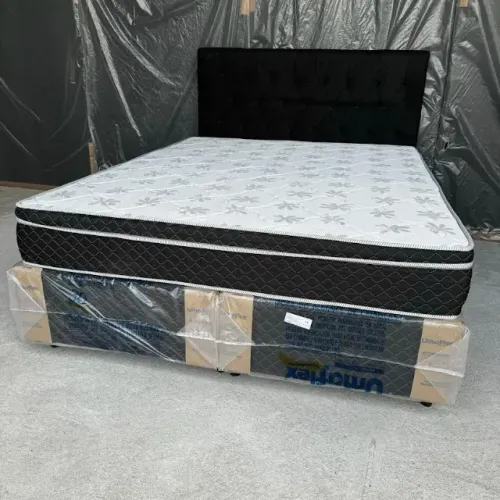 Cama Box Casal Queen+Colchão de Molas