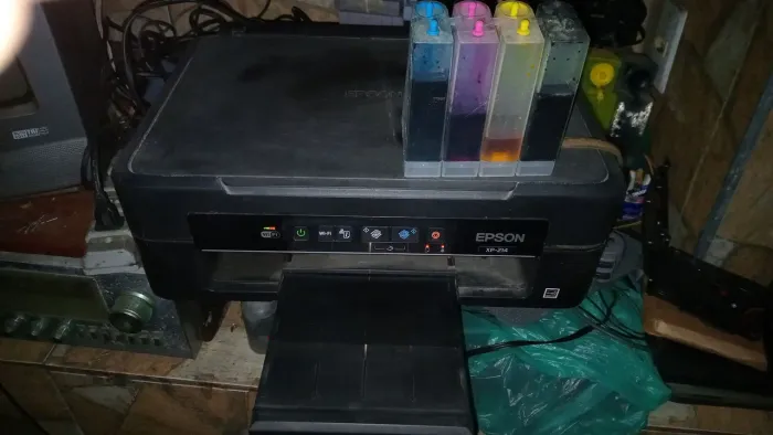 Impressora Epson 214 + Bulk Ink Tanque Com Erro Luz Vermelha Piscando No Estado