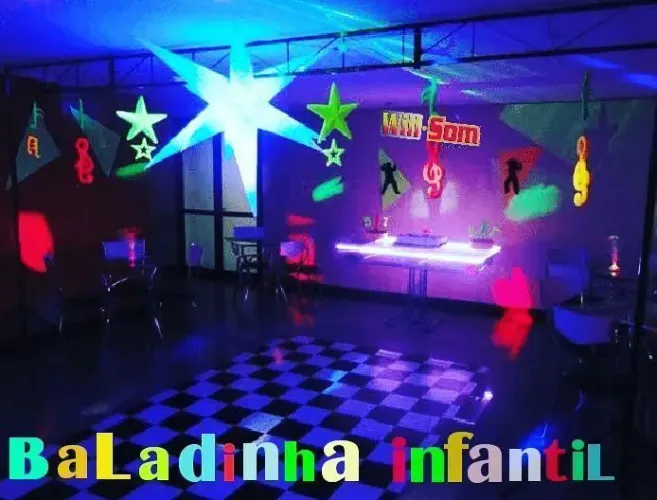 Dj som iluminação Baladinha.