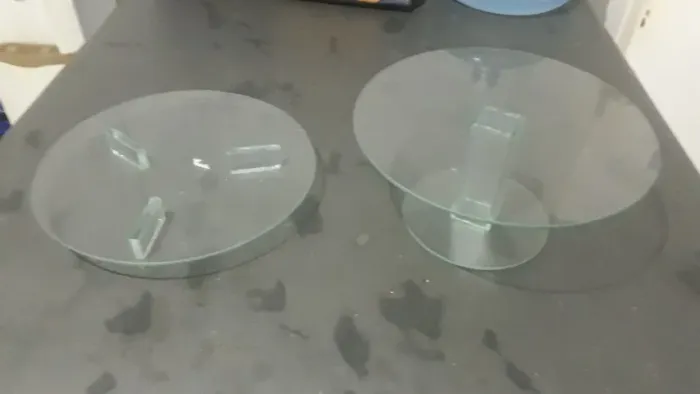suporte de vidro de 5 mm, para doces em festas com 30 cm de diâmetro "