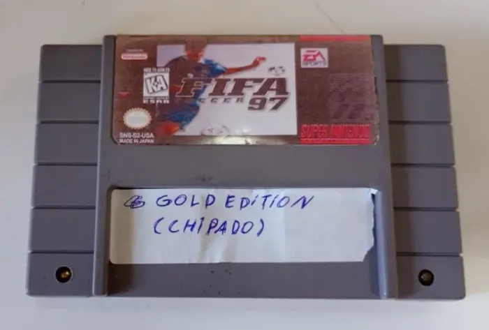 Cartucho Super Nintendo Fifa Soccer 97 Gold Edition Paralelo Chipado