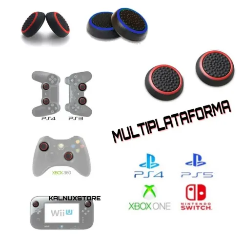 Kit par de Grips capa para Botões de Silicone para Controle de Jogos - Multiplataforma