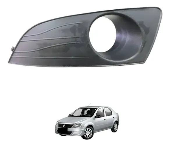 Grade Farol Milha Esquerdo Renault Logan 2011 2012 2013 Usa
