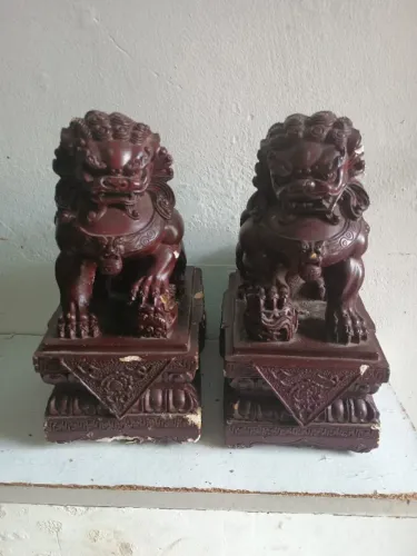 Estatuas de Leões Guardiões