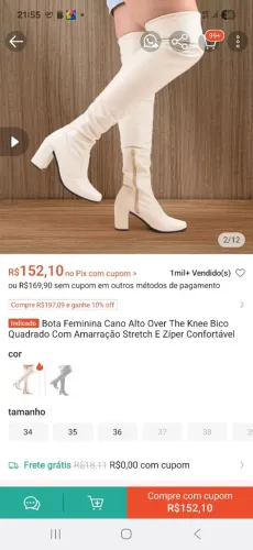 Bota cano alto