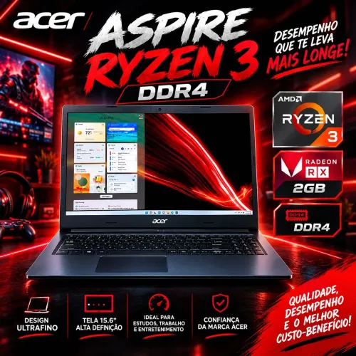 Notebook Acer Aspire Ryzen 3 DDR4 (A pronta entrega)