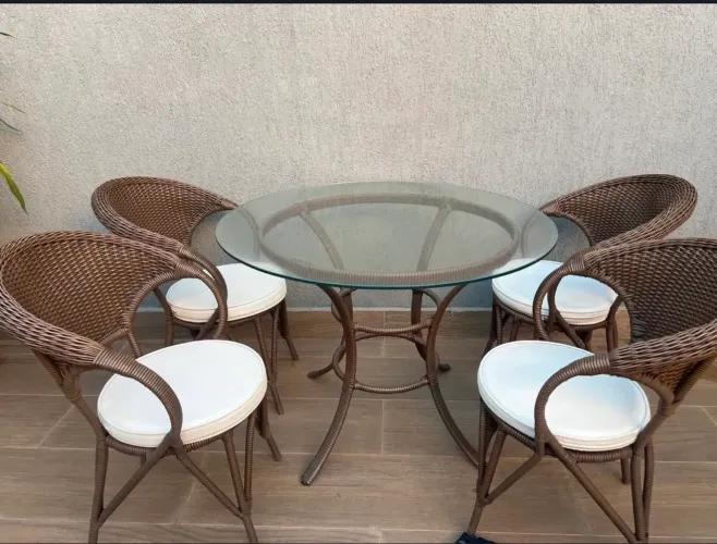 Conjunto de mesa área externa