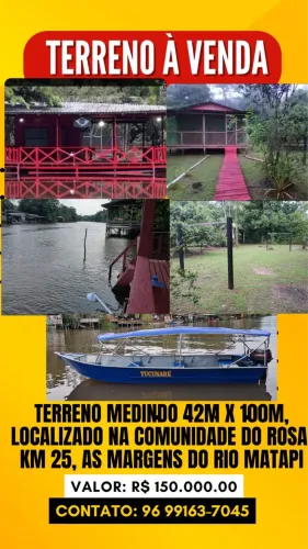 Terreno à venda 42x100 metros comunidade do Rosa6890