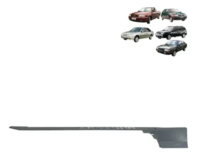 Moldura Trilho Banco Lado Esquerdo Vw Saveiro Parati Santana Preto Preto