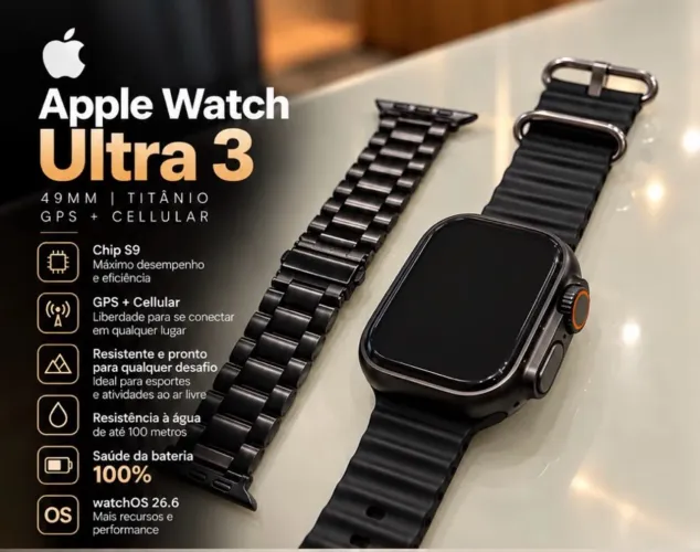 Apple Watch Ultra 3 praticamente novo