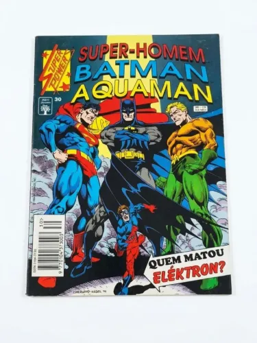 HQ Super Powers Nº 30 1994 Abril Super-Homem Batman Aquaman