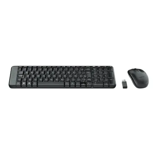 KIT TECLADO E MOUSE OFFICE SEM FIO LOGITECH MK220 - LOJA DADO DIGITAL