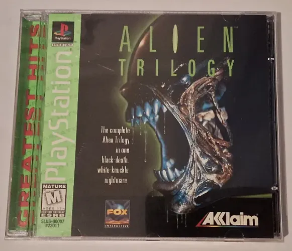 Jogo Alien Trilogy Greatest Hits Americano Original para PS1 Playstation 1  