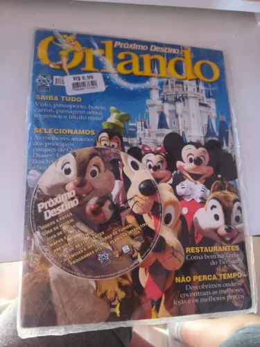 Revista Próximo Destino Orlando com CD lacrada 2007.