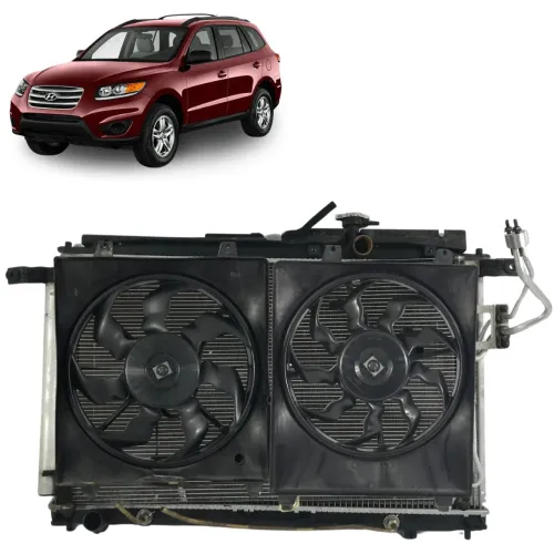 Kit Radiador Hyundai Santa Fé 2.7 2007 a 2012 C/ Detalhe