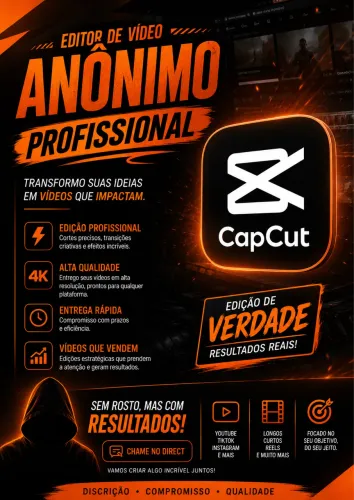 Editor de Vídeo Profissional Anônimo | Shorts, Reels e TikTok