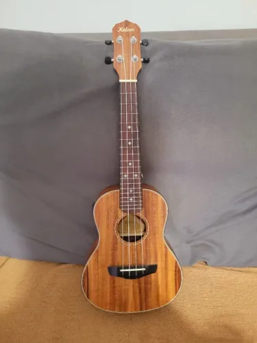 Ukulele Concert Elétrico Kalani Kayke Series + Bag (Pouco Uso)